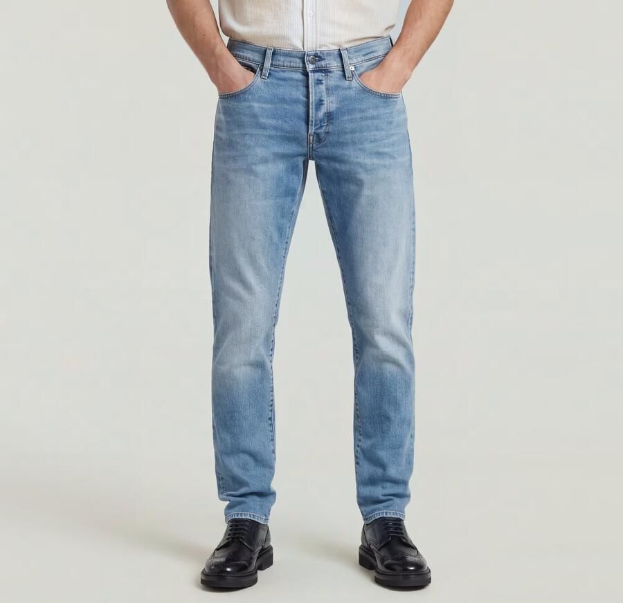 G-Star Raw Straight tapered fit jeans met stretch model '3301' - Foto 13