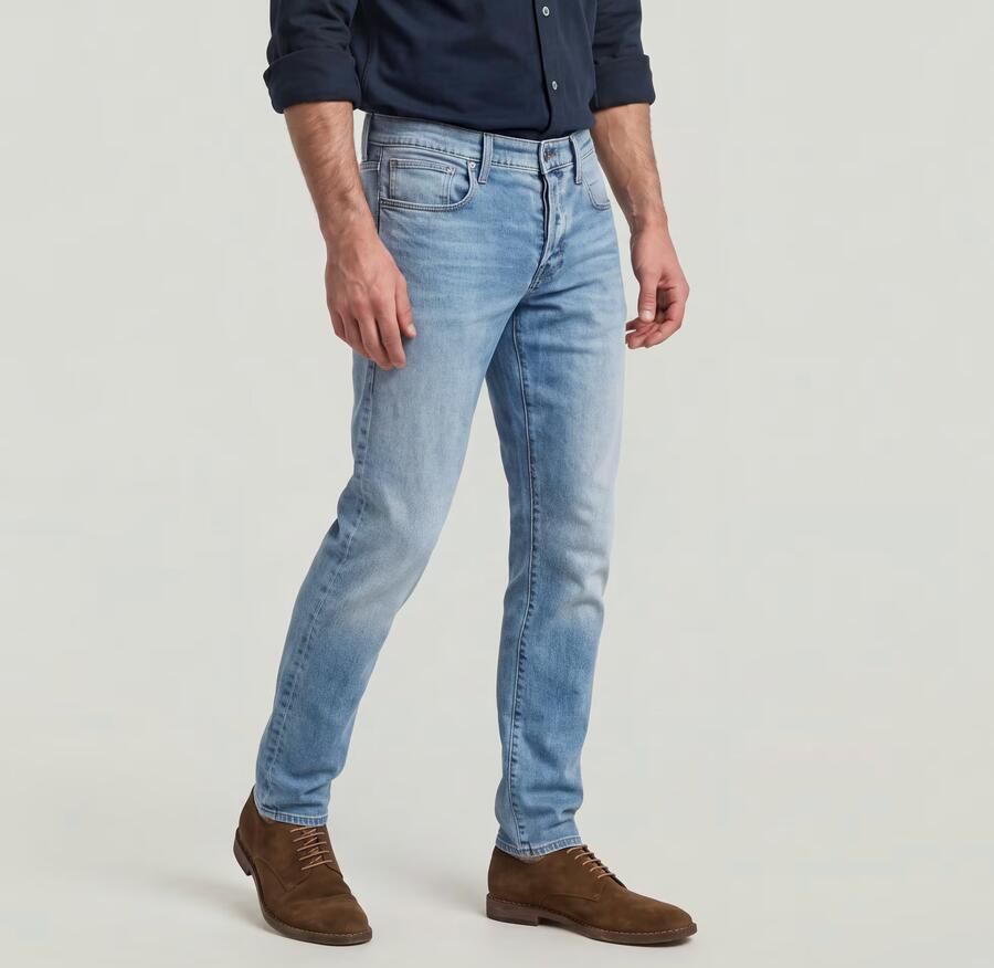 G-Star Raw Straight tapered fit jeans met stretch model '3301' - Foto 11
