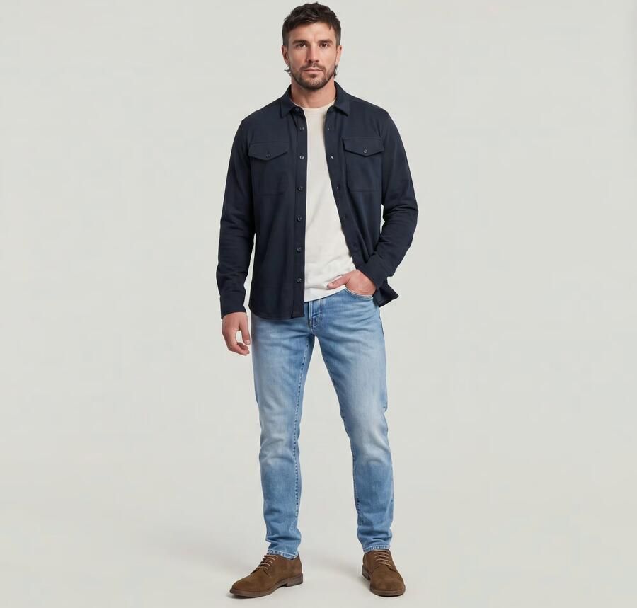 G-Star Raw Straight tapered fit jeans met stretch model '3301' - Foto 12