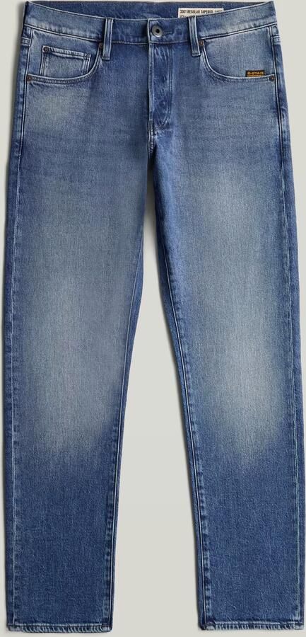 G-Star RAW 3301 Regular Tapered Jeans Lichtblauw Heren - Foto 6