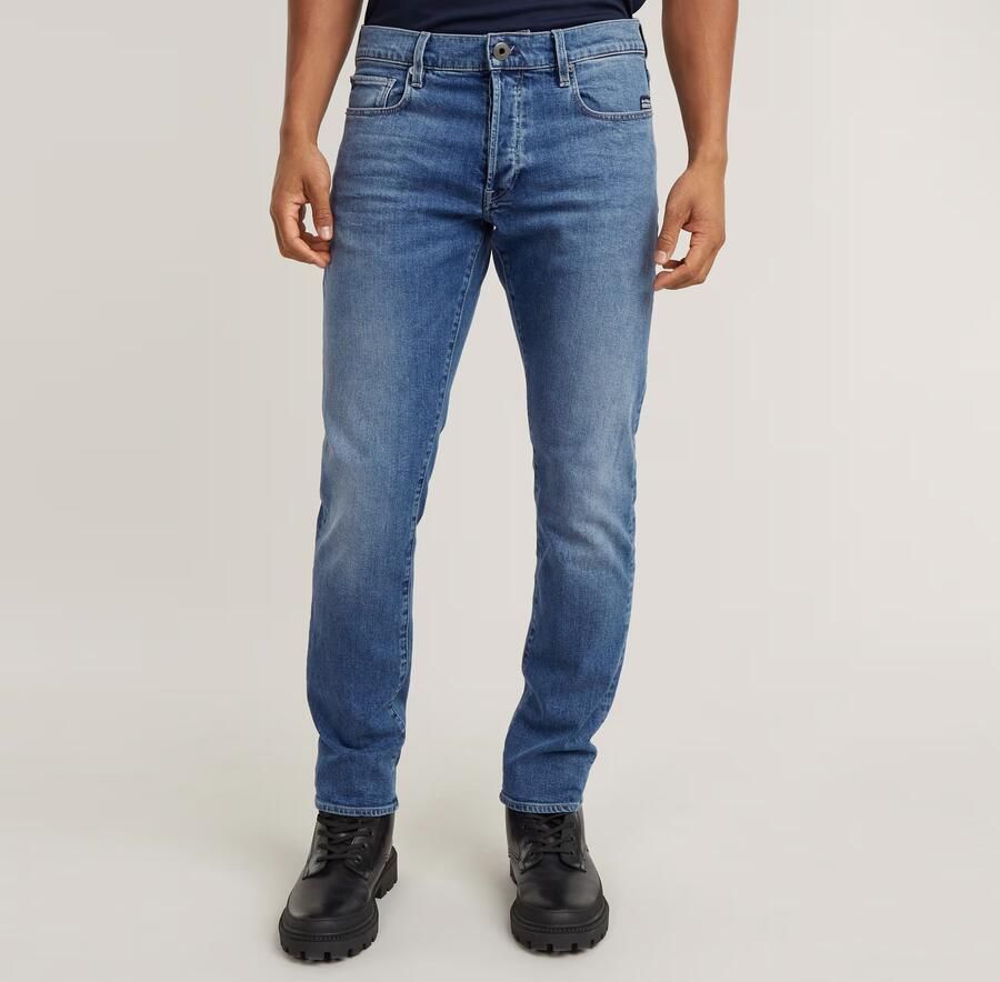 G-Star RAW 3301 Regular Tapered Jeans Midden blauw Heren - Foto 7