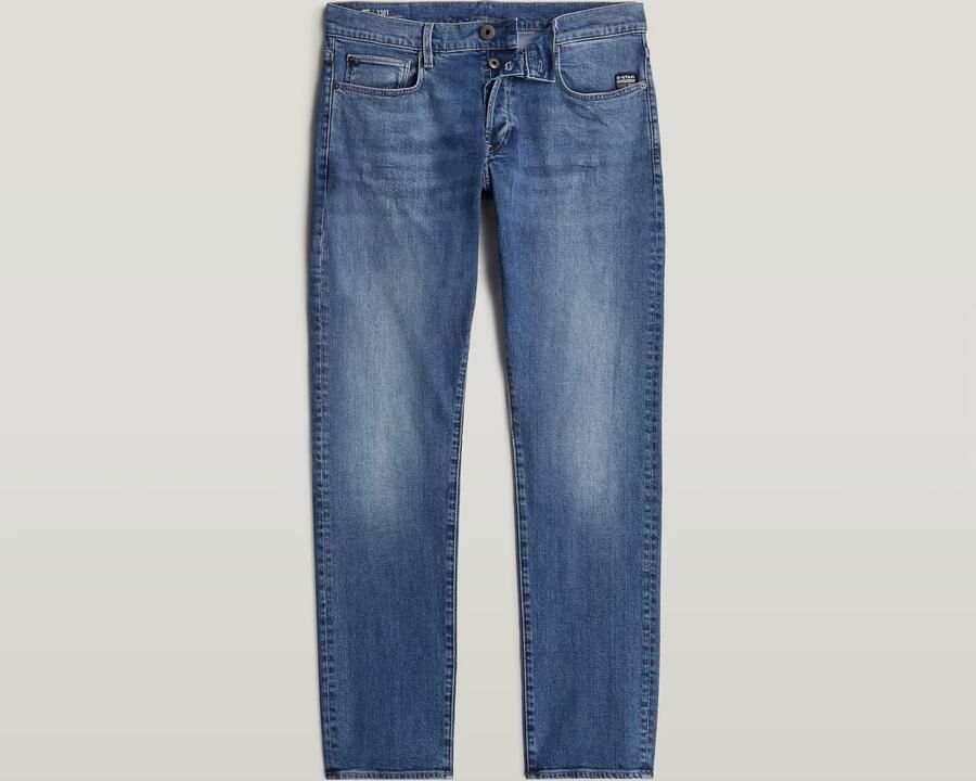 G-Star RAW 3301 Regular Tapered Jeans Midden blauw Heren - Foto 6