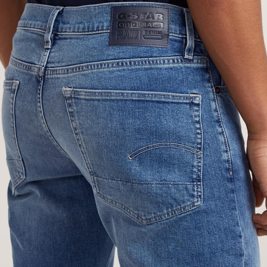 G-Star RAW 3301 Regular Tapered Jeans Midden blauw Heren - Foto 4