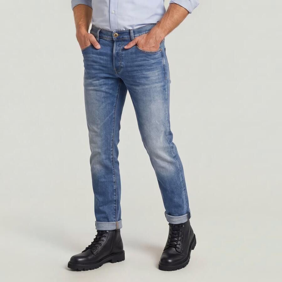 G-Star Raw Straight tapered fit jeans met stretch model '3301' - Foto 8