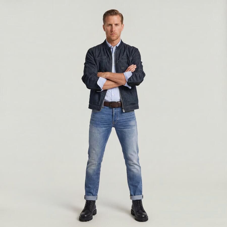 G-Star Raw Straight tapered fit jeans met stretch model '3301' - Foto 11