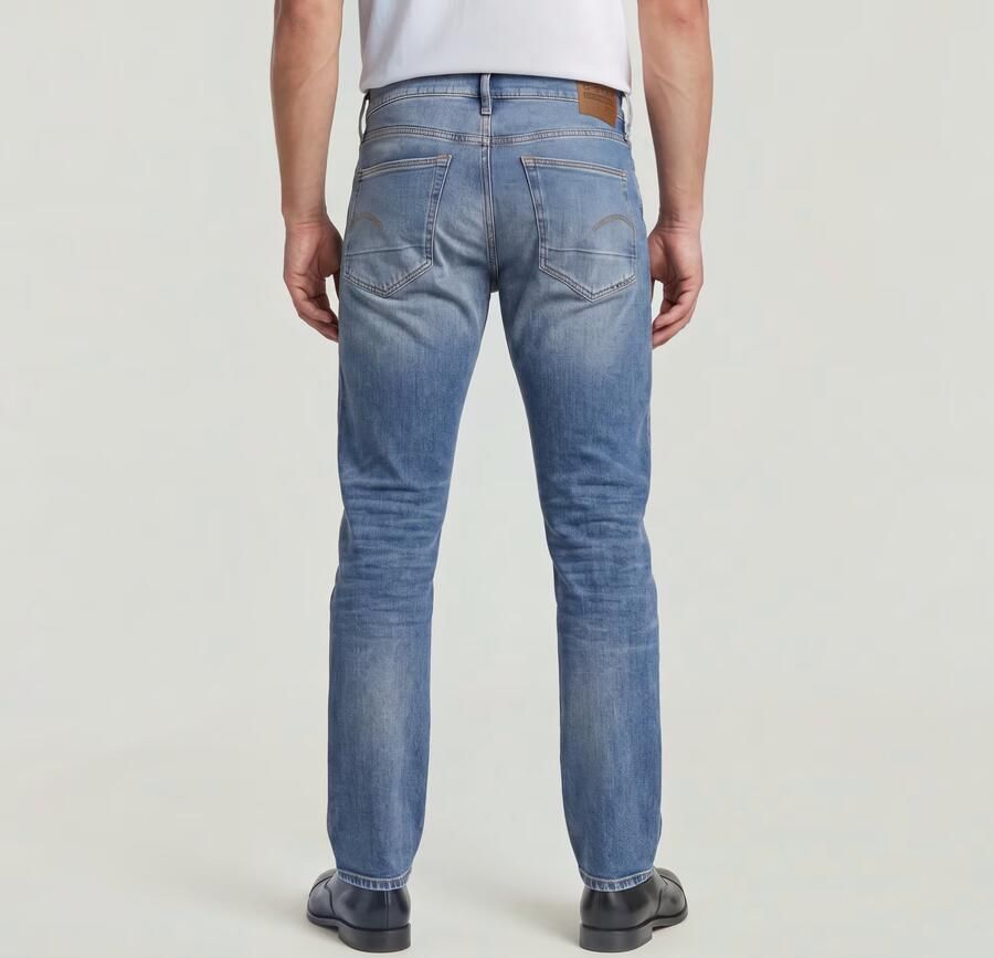 G-Star Raw Straight tapered fit jeans met stretch model '3301' - Foto 16