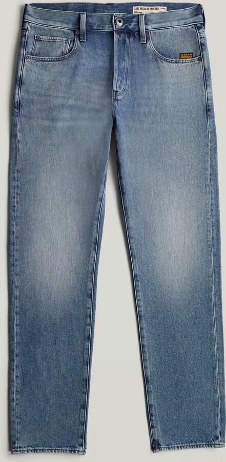 G-Star RAW 3301 Regular Tapered Jeans Midden blauw Heren - Foto 5