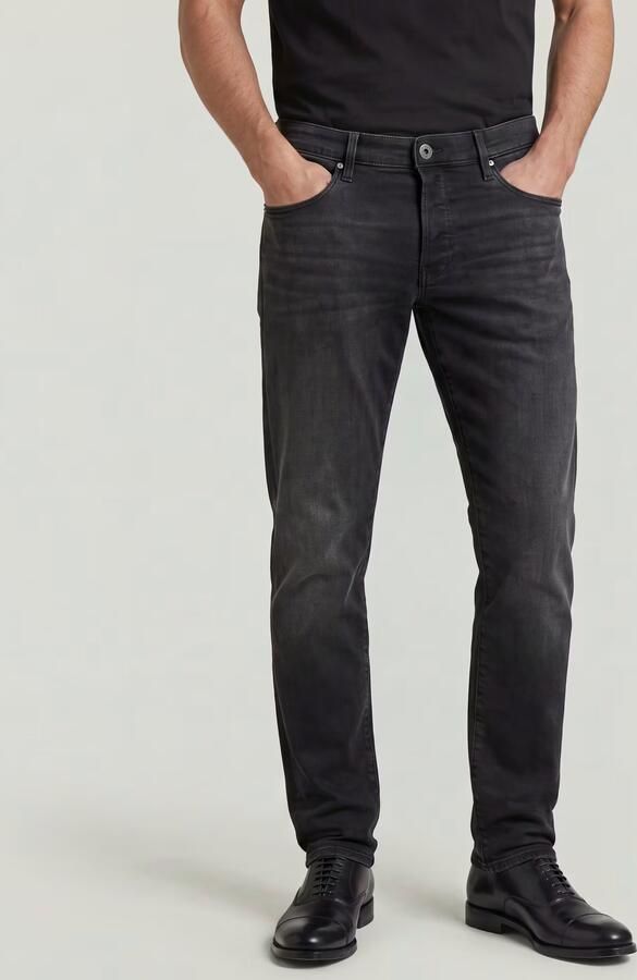 G-Star RAW 3301 Regular Tapered Jeans Zwart Heren - Foto 6