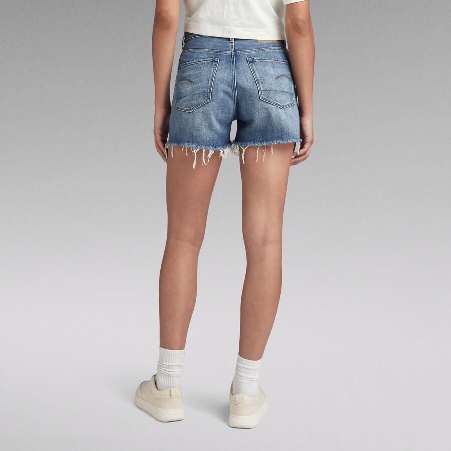G-Star RAW high waist straight fit short dark blue denim - Foto 3