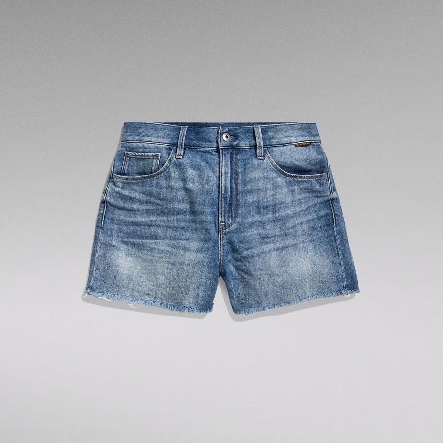 G-Star RAW high waist straight fit short dark blue denim - Foto 5