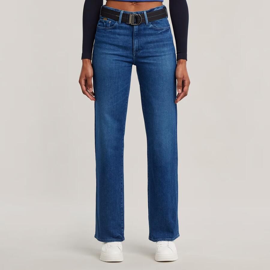 G-Star RAW 3301 Shape Straight Jeans Midden blauw Dames
