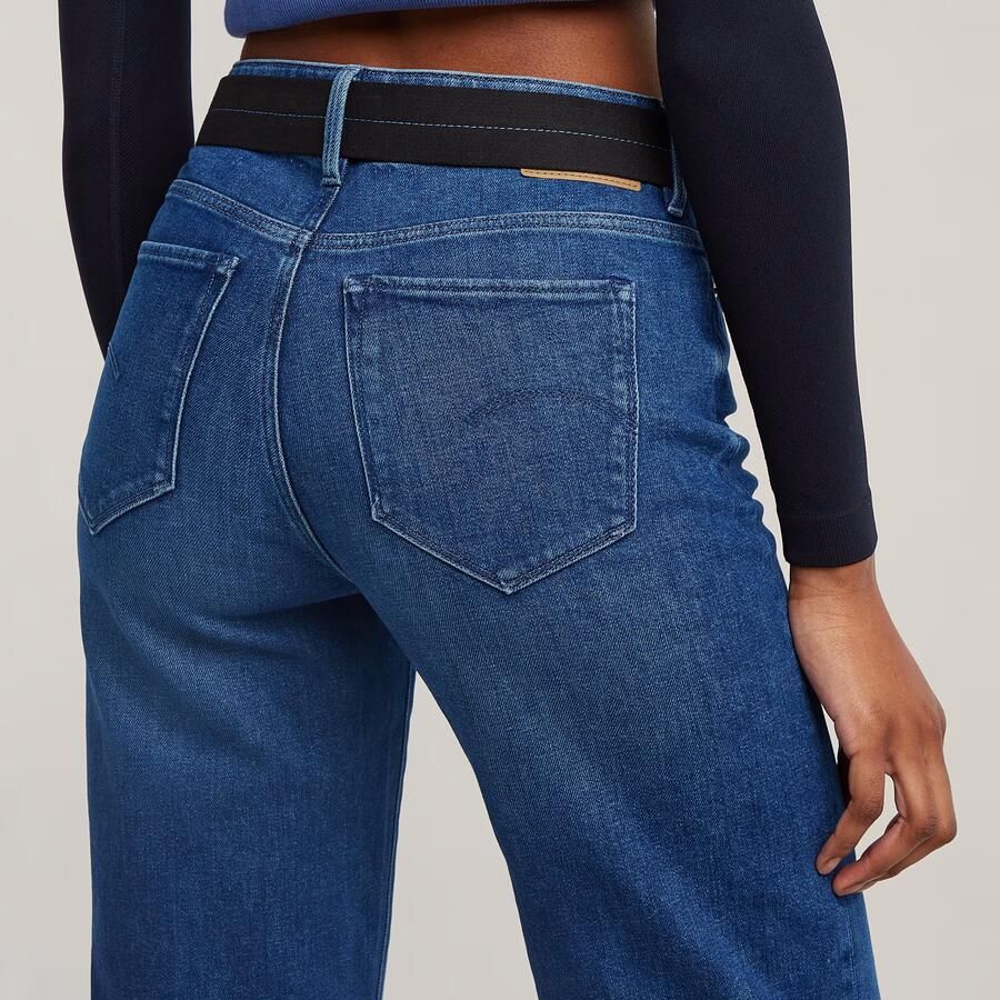 G-Star RAW 3301 Shape Straight Jeans Midden blauw Dames - Foto 4