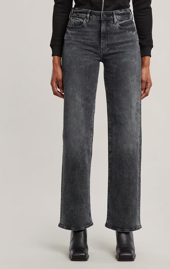 G-Star RAW 3301 Shape Straight Jeans Zwart Dames