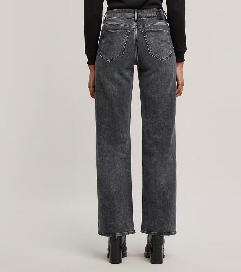 G-Star RAW 3301 Shape Straight Jeans Zwart Dames - Foto 5