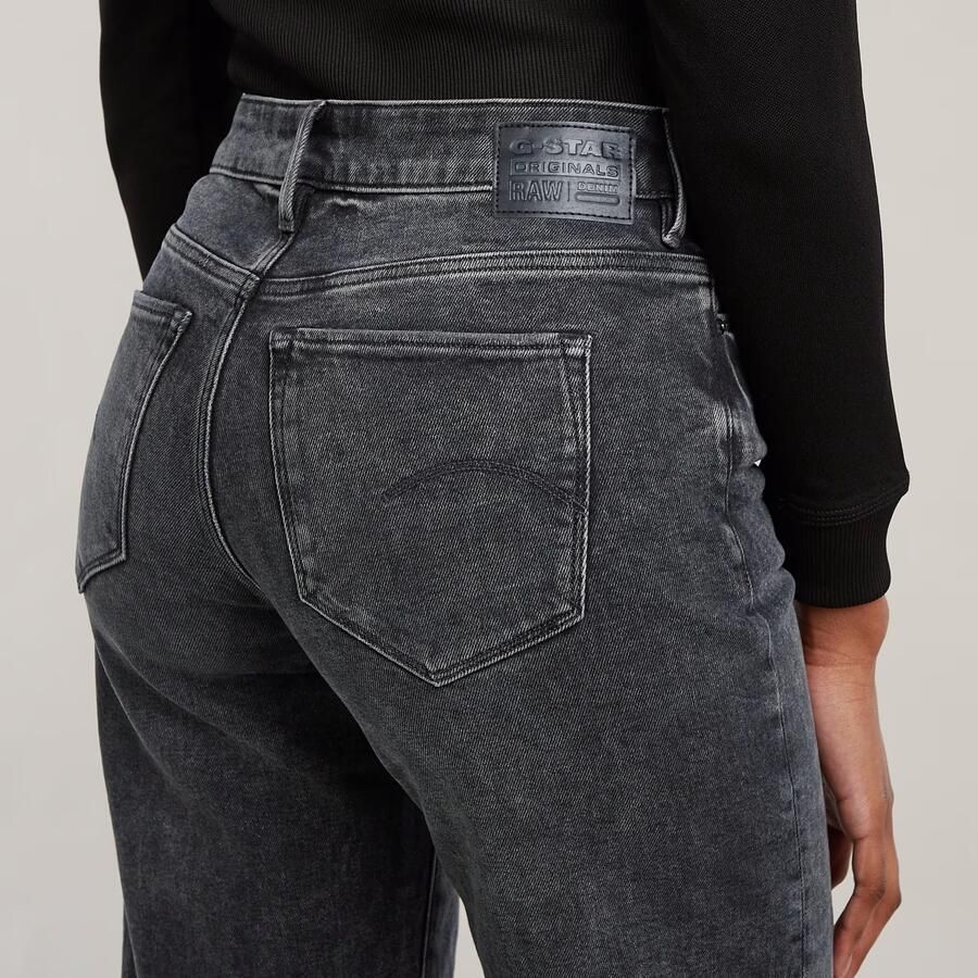 G-Star RAW 3301 Shape Straight Jeans Zwart Dames - Foto 2