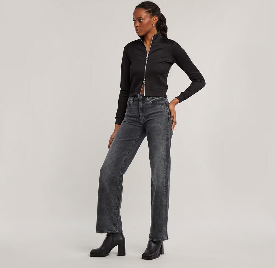 G-Star RAW 3301 Shape Straight Jeans Zwart Dames - Foto 4