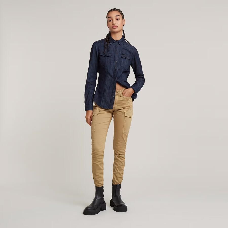 G-Star RAW 3301 Shirt Donkerblauw Dames - Foto 3