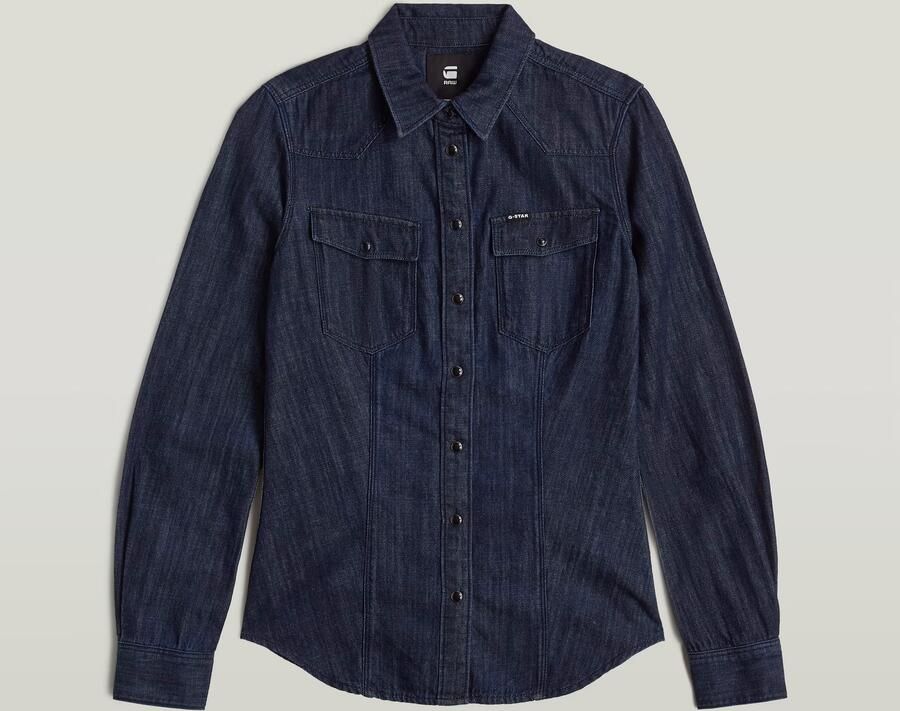 G-Star RAW 3301 Shirt Donkerblauw Dames - Foto 7