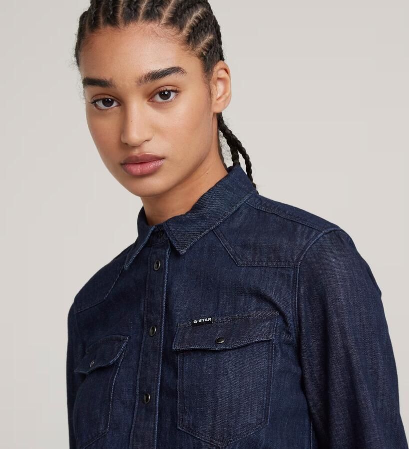 G-Star RAW 3301 Shirt Donkerblauw Dames - Foto 6