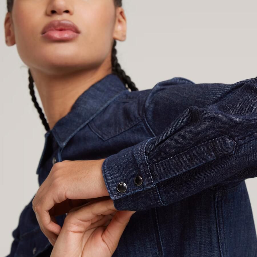 G-Star RAW 3301 Shirt Donkerblauw Dames - Foto 4