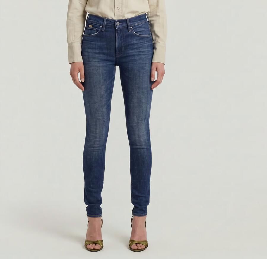 G-STAR high waist skinny jeans dark blue denim - Foto 7