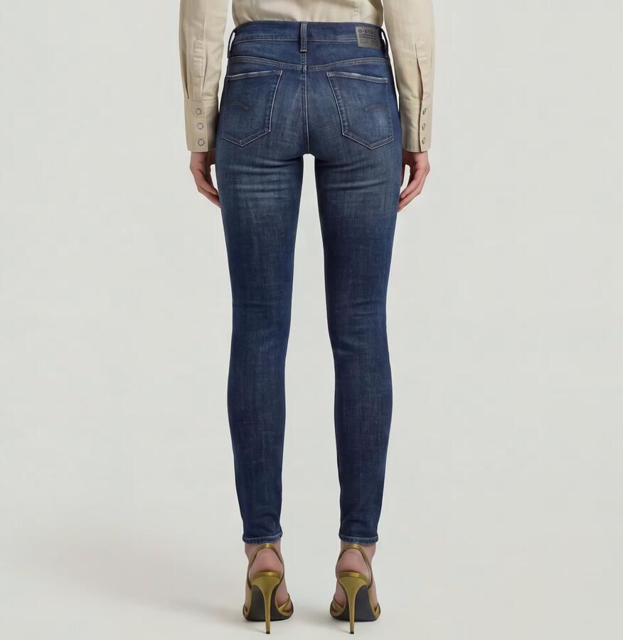 G-STAR high waist skinny jeans dark blue denim - Foto 6