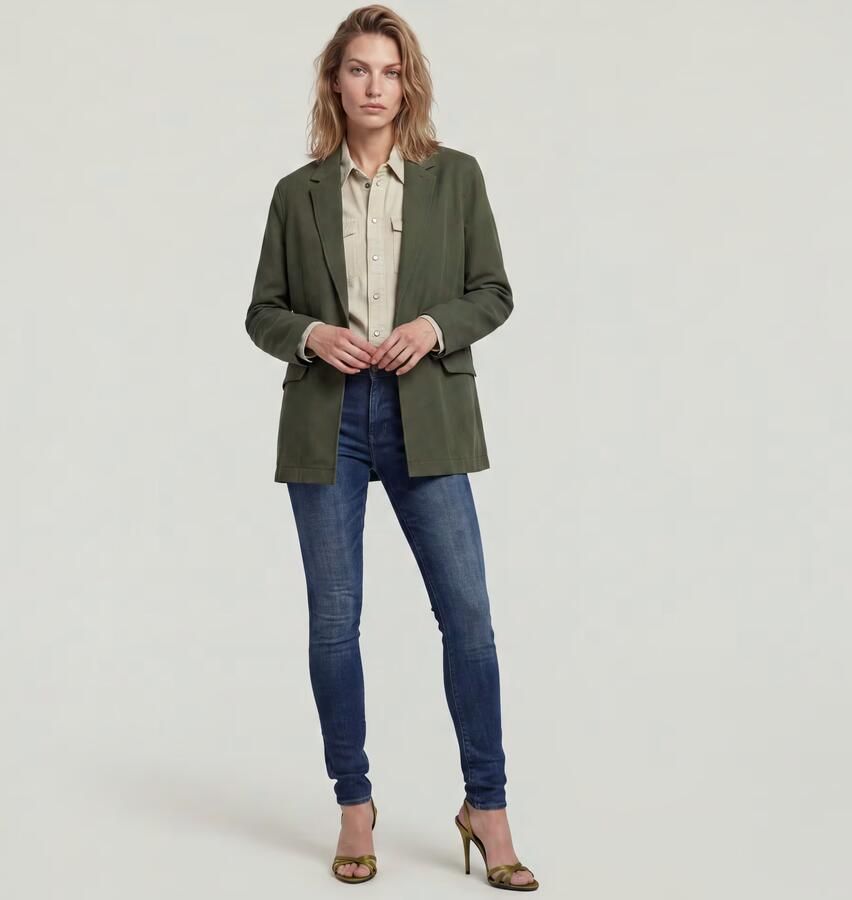 G-STAR high waist skinny jeans dark blue denim - Foto 8