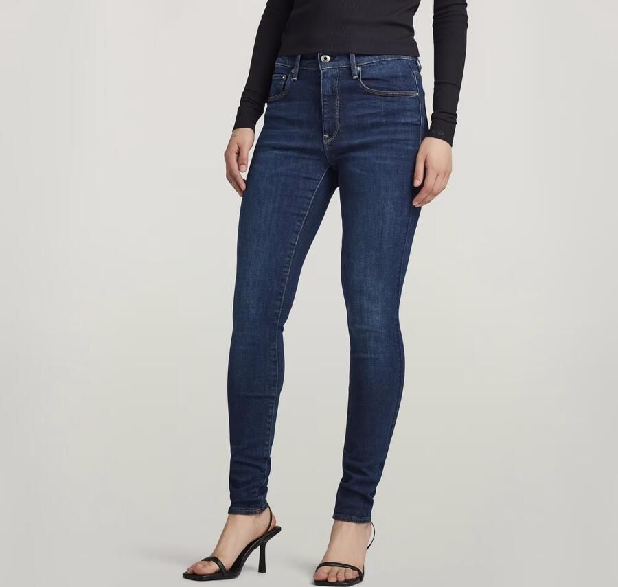 G-Star RAW 3301 Skinny Jeans Donkerblauw Dames