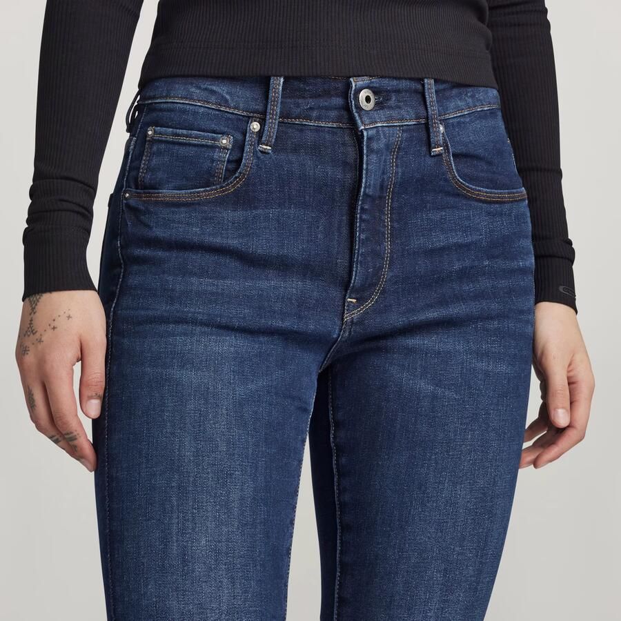 G-Star RAW 3301 Skinny Jeans Donkerblauw Dames - Foto 2