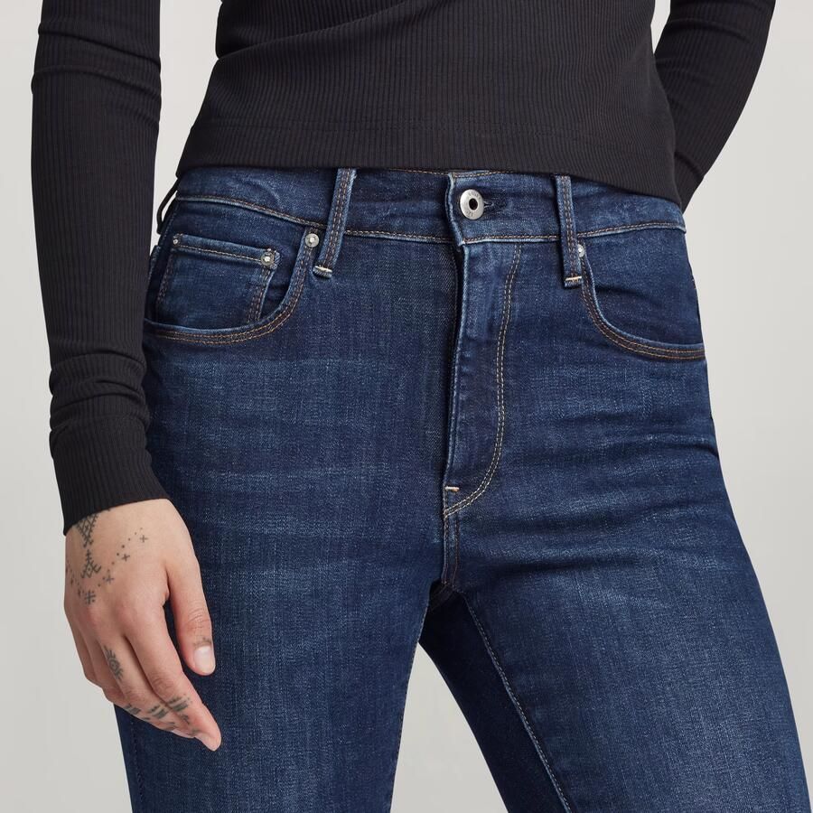 G-Star RAW 3301 Skinny Jeans Donkerblauw Dames - Foto 3