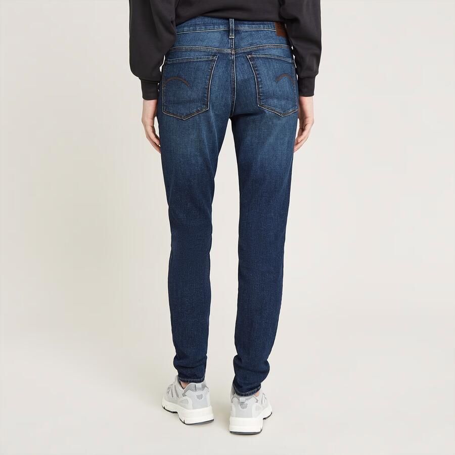 G-Star RAW 3301 Skinny Jeans Donkerblauw Dames - Foto 2