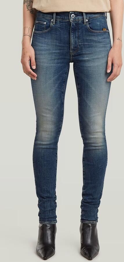 G-Star RAW 3301 Skinny Jeans Donkerblauw Dames