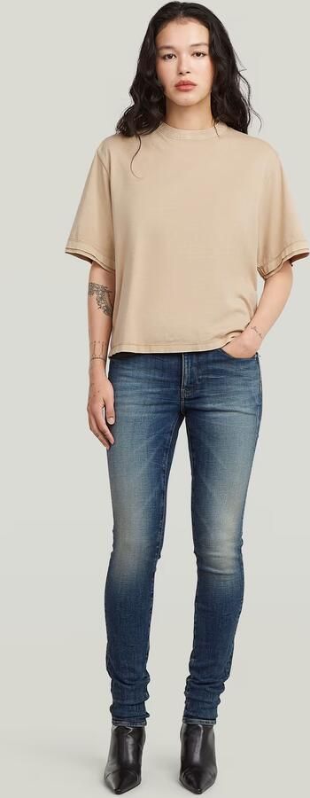 G-Star RAW 3301 Skinny Jeans Donkerblauw Dames - Foto 7
