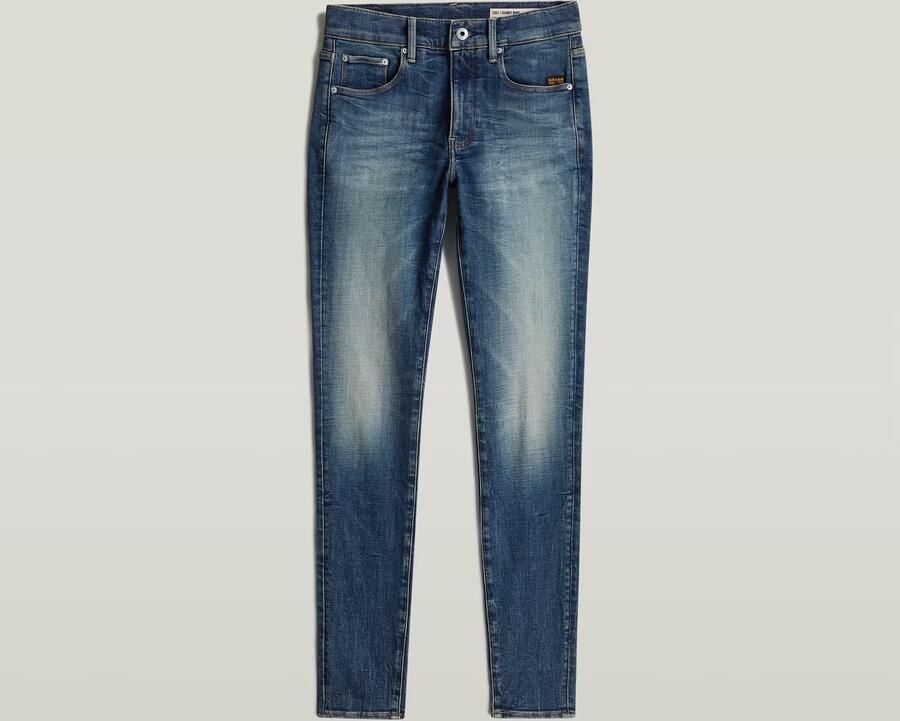 G-Star RAW 3301 Skinny Jeans Donkerblauw Dames - Foto 4