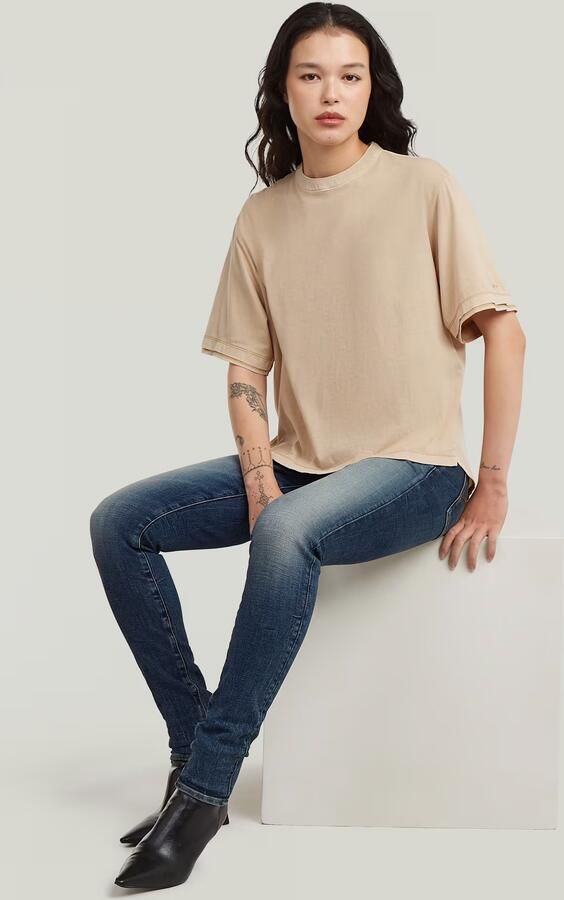 G-Star RAW 3301 Skinny Jeans Donkerblauw Dames - Foto 5