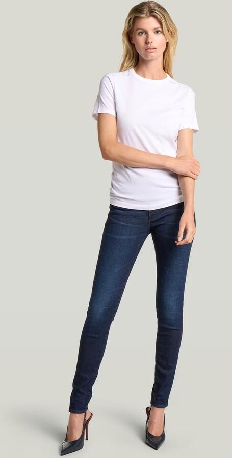 G-Star RAW 3301 Skinny Jeans Donkerblauw Dames - Foto 6