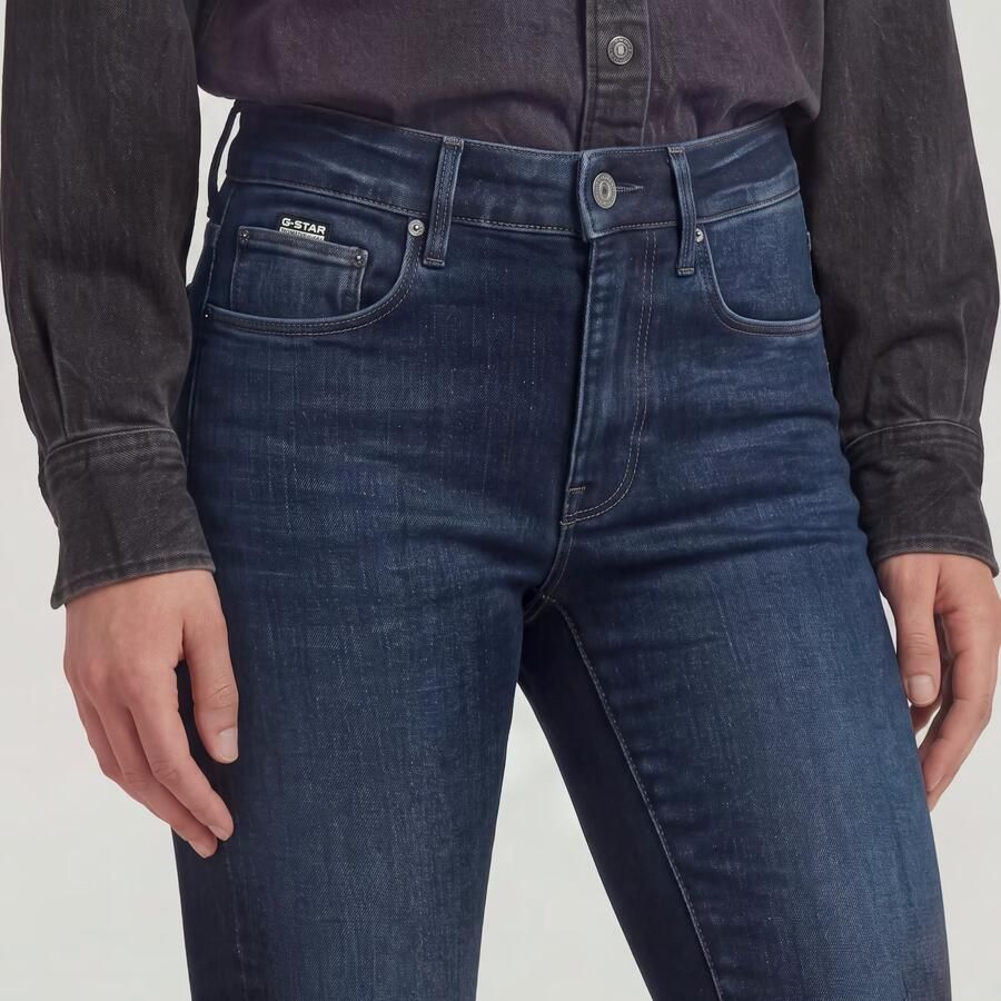 G-Star RAW 3301 Skinny Jeans Donkerblauw Dames - Foto 9