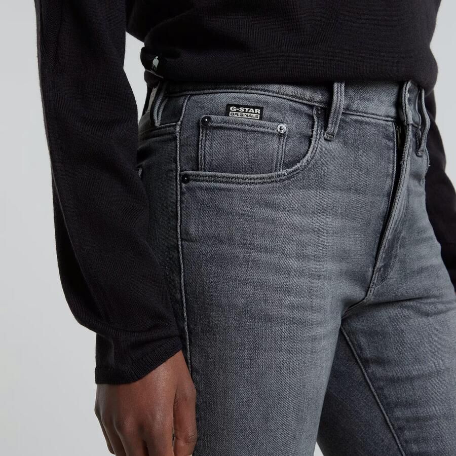 G-Star Mid Waist Skinny Fit Jeans Gray Dames - Foto 3