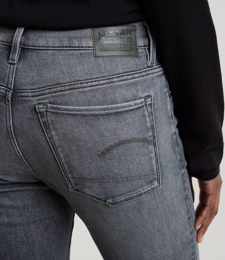 G-Star Mid Waist Skinny Fit Jeans Gray Dames - Foto 5