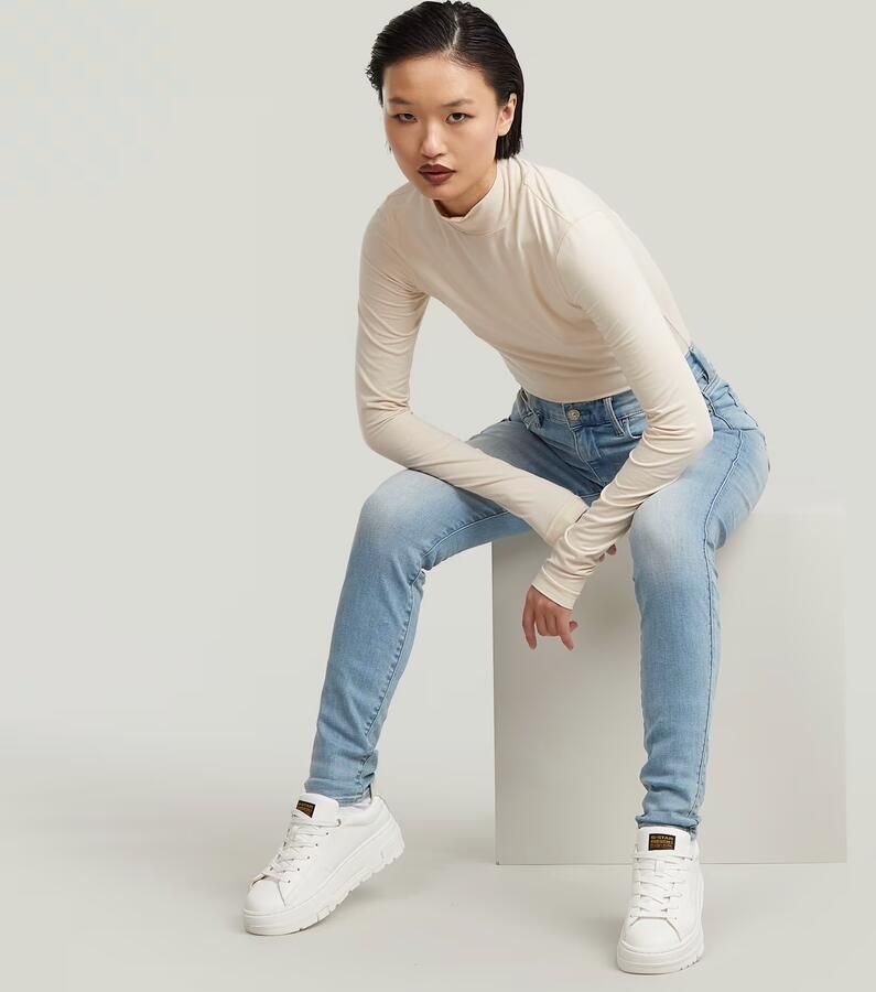 G-Star RAW 3301 Skinny Jeans II Midden blauw Dames - Foto 3