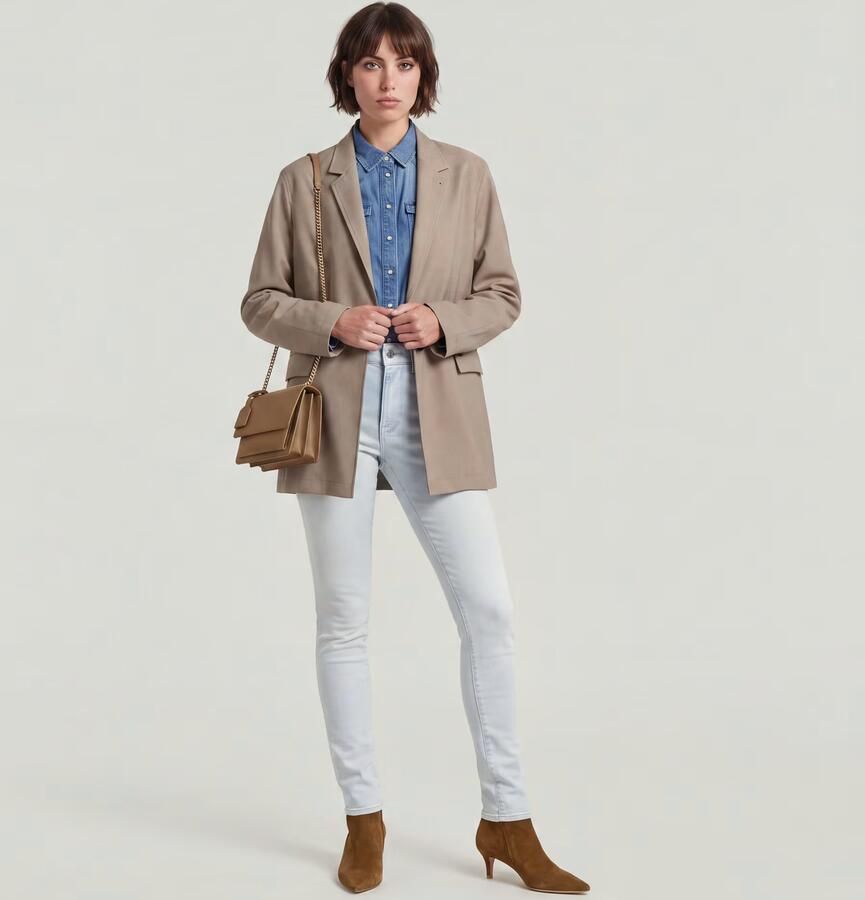 G-STAR high waist skinny jeans light blue denim - Foto 3