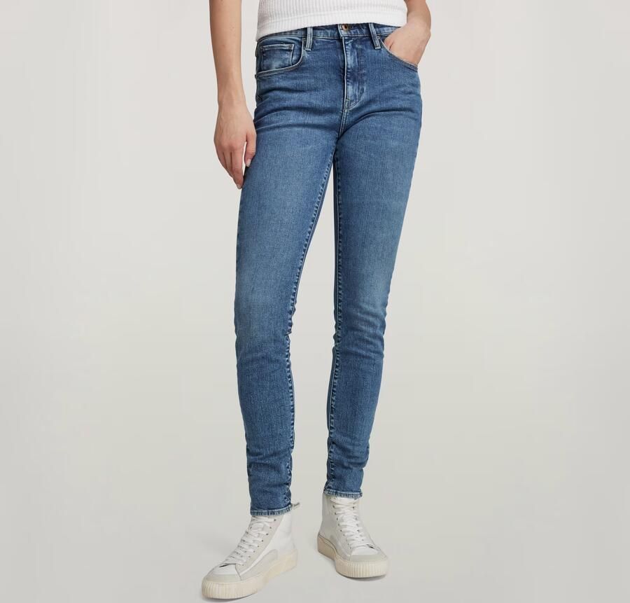 G-Star RAW 3301 Skinny Jeans Midden blauw Dames