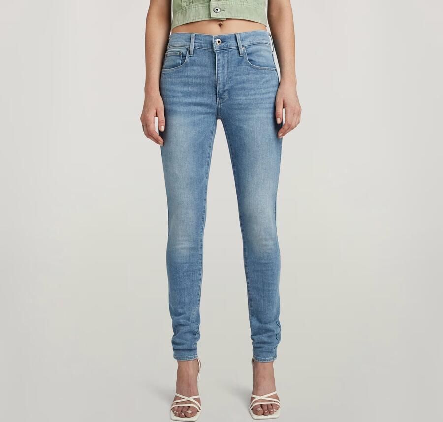 G-Star RAW 3301 Skinny Jeans Midden blauw Dames - Foto 5