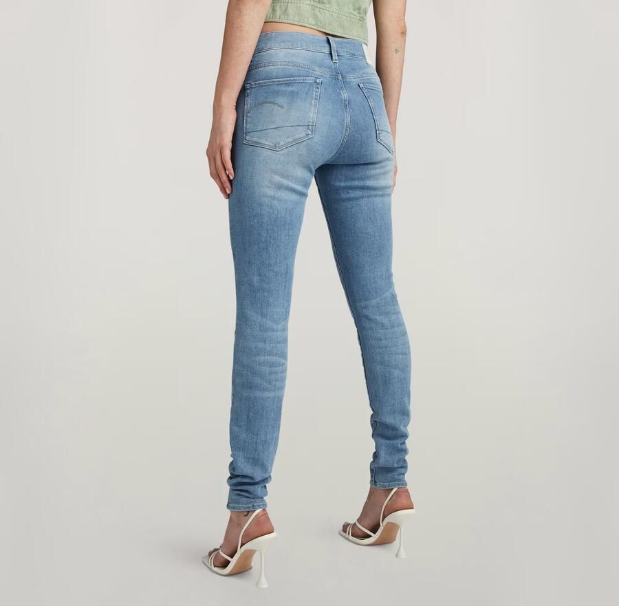 G-Star RAW 3301 Skinny Jeans Midden blauw Dames - Foto 3