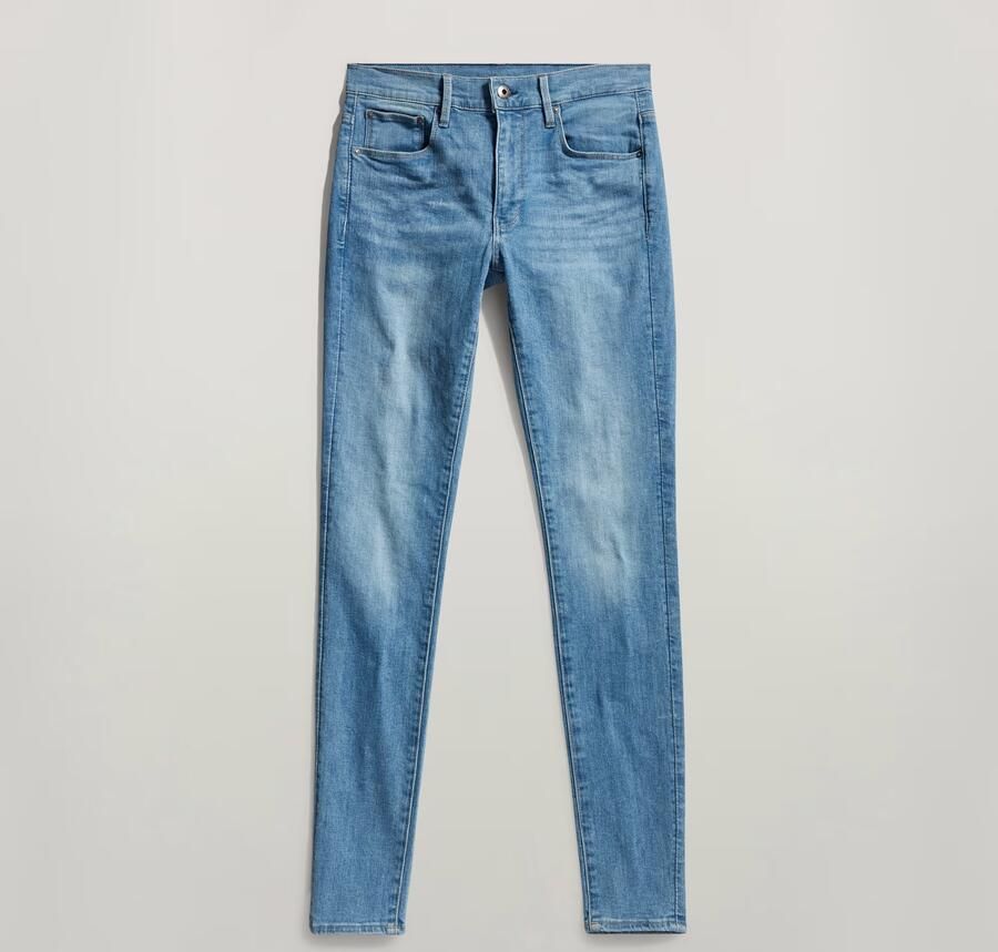 G-Star RAW 3301 Skinny Jeans Midden blauw Dames - Foto 4