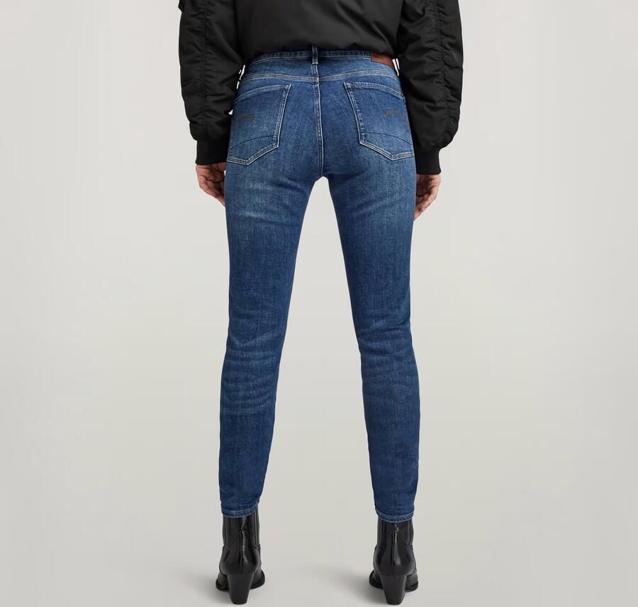 G-Star RAW 3301 Skinny Jeans Midden blauw Dames - Foto 6
