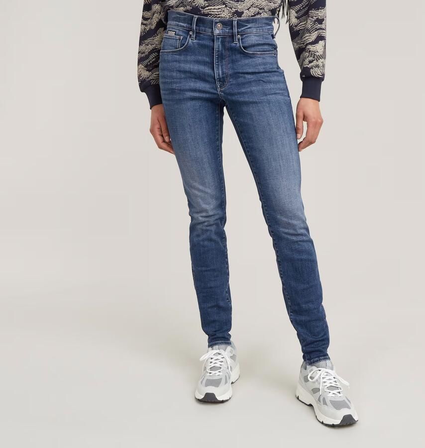 G-Star RAW 3301 Skinny Jeans Midden blauw Dames - Foto 11