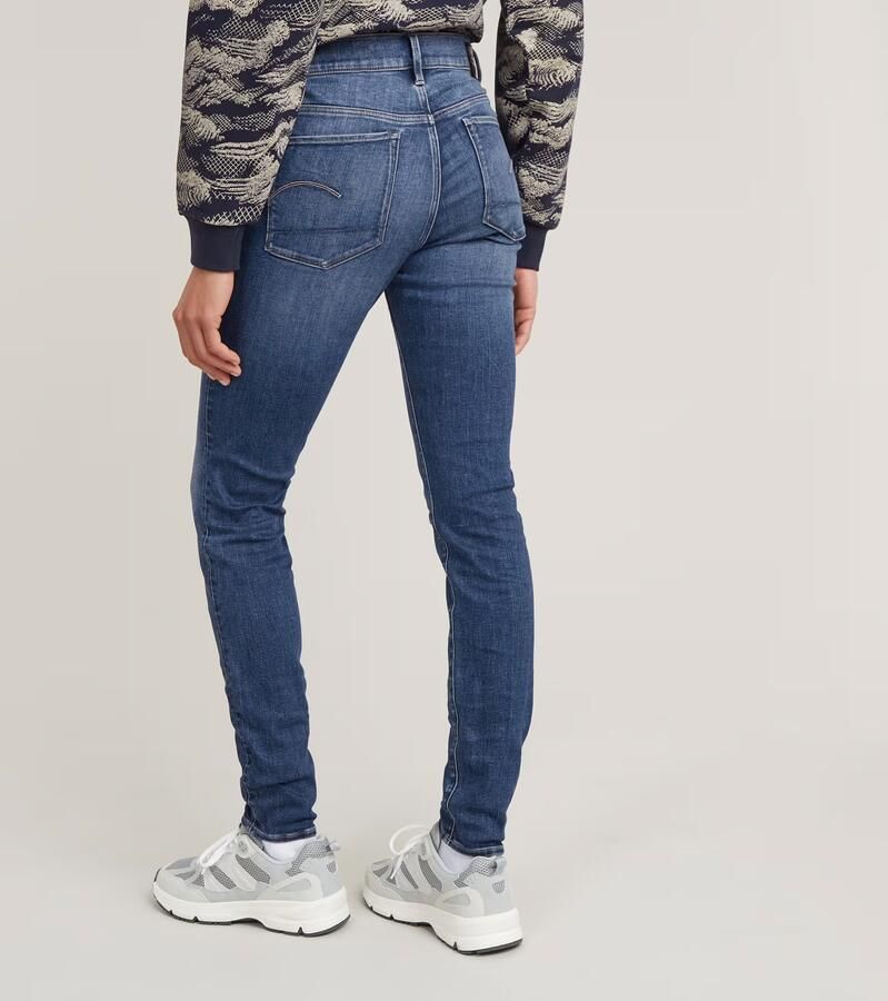 G-Star RAW 3301 Skinny Jeans Midden blauw Dames - Foto 9