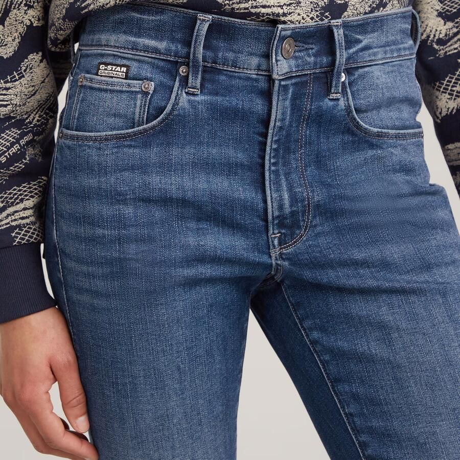 G-Star RAW 3301 Skinny Jeans Midden blauw Dames - Foto 6