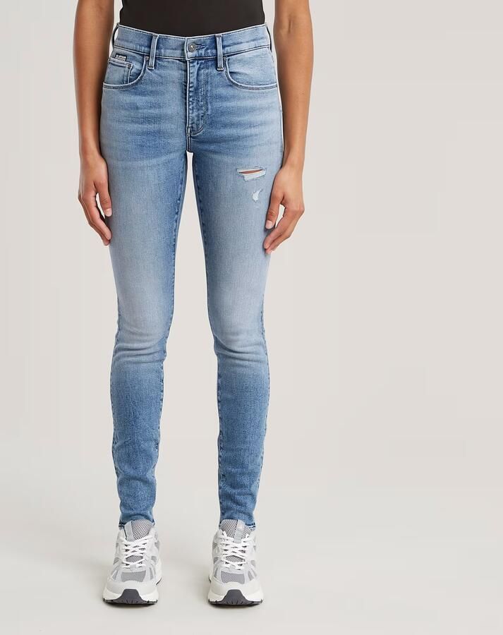 G-Star RAW 3301 Skinny Jeans Midden blauw Dames - Foto 6